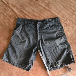 KUHL- Men's Charcoal Flat Front Performance Shorts Size 35